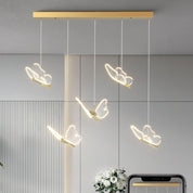 Lustre Borboletas Moderno Nordic - Luminária Pendente Decorativa