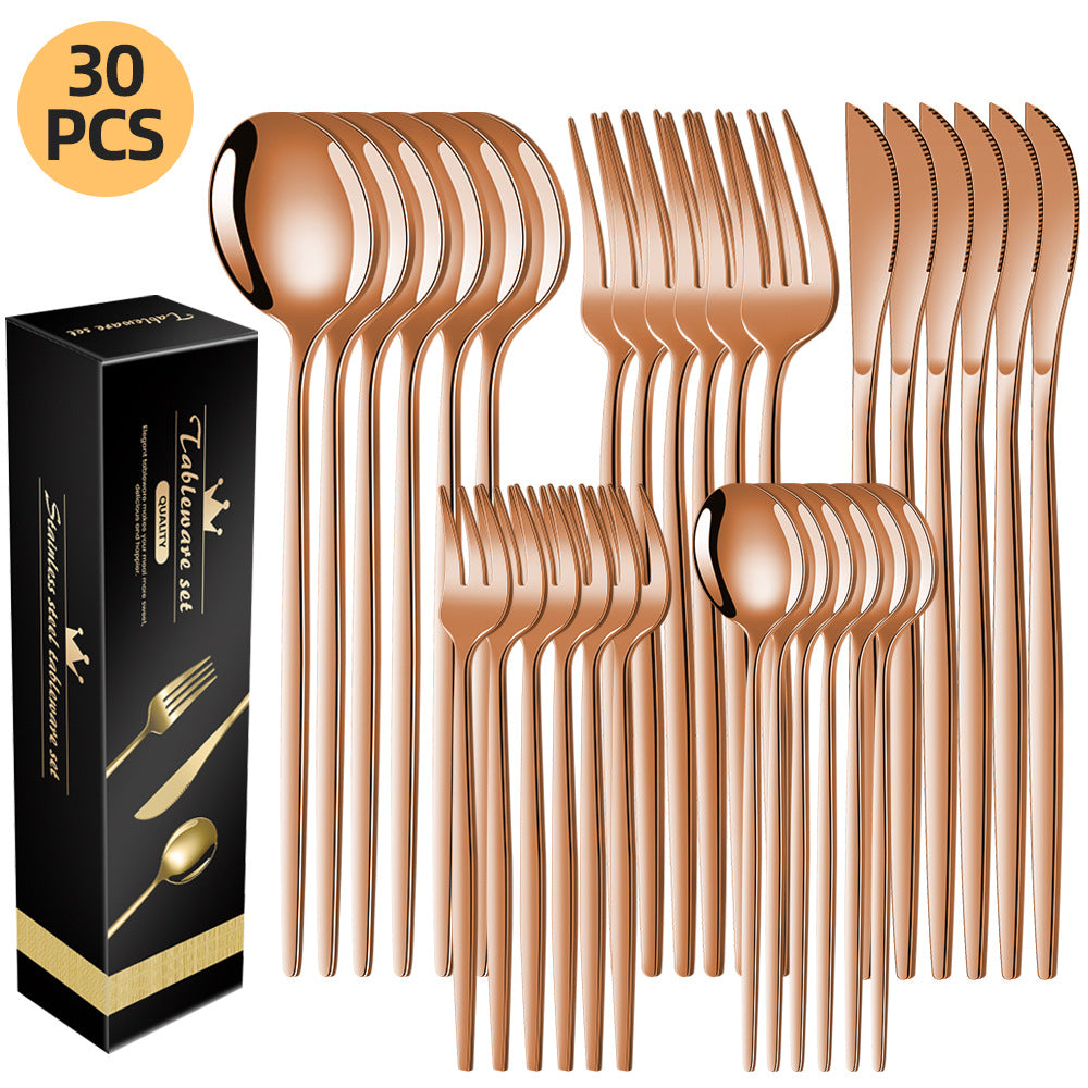 Talheres inox premium apilados organizado