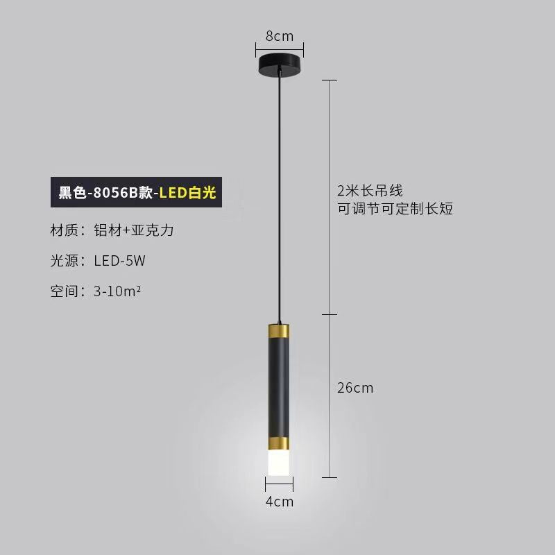 Lustre Pendente Cabeceira Moderno com Luz Quente Luxuoso