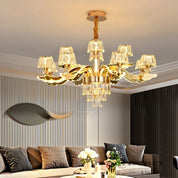Lustre Cristal Pós-Moderno design moderno elegante iluminação