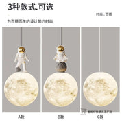 Luminária Astronauta Lua Infantil Decorativa Quarto Cream Style