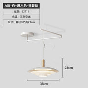 Lustre suspenso UFO estilo nórdico moderno decoração interiores