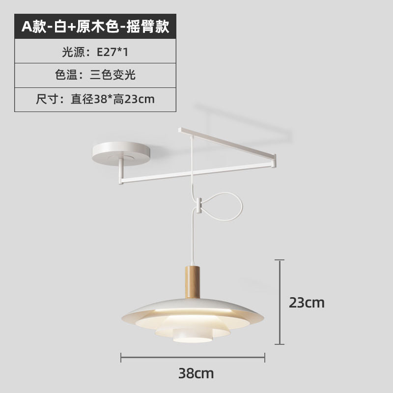 Lustre suspenso UFO estilo nórdico moderno decoração interiores