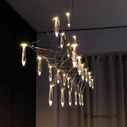 Medidas e dimensões do Lustre Pendente Cristal Gypsophila nórdico