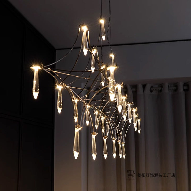 Medidas e dimensões do Lustre Pendente Cristal Gypsophila nórdico