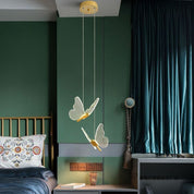 Lustre Borboletas Moderno Nordic - Luminária Pendente Decorativa