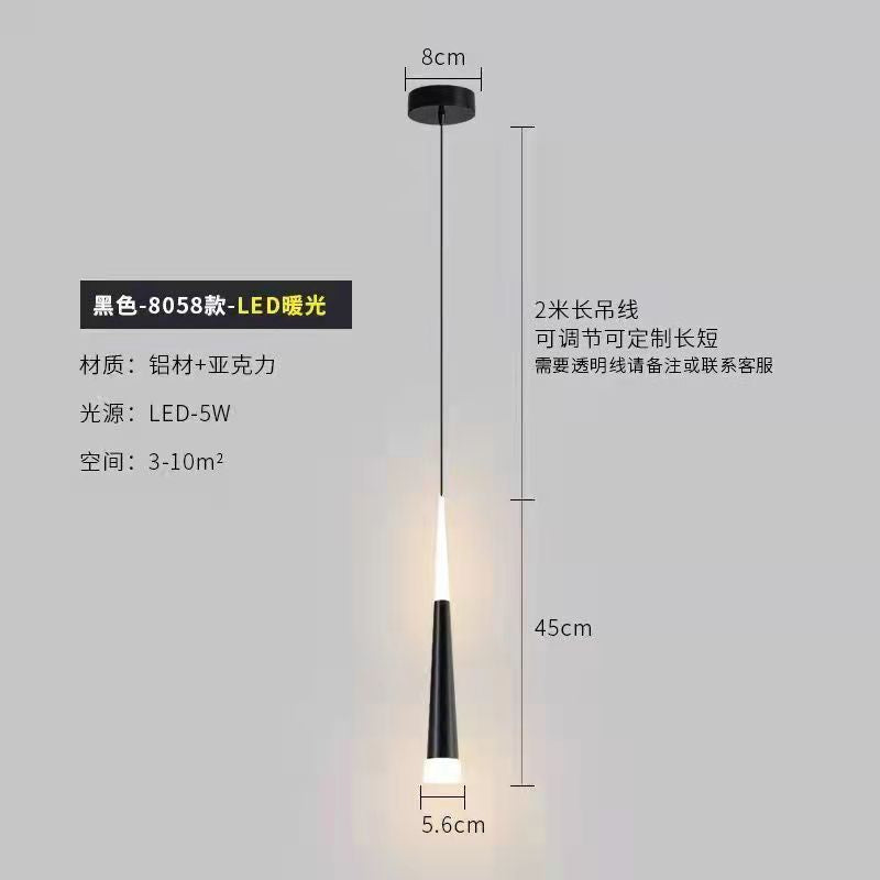Lustre Pendente Cabeceira Moderno com Luz Quente Luxuoso