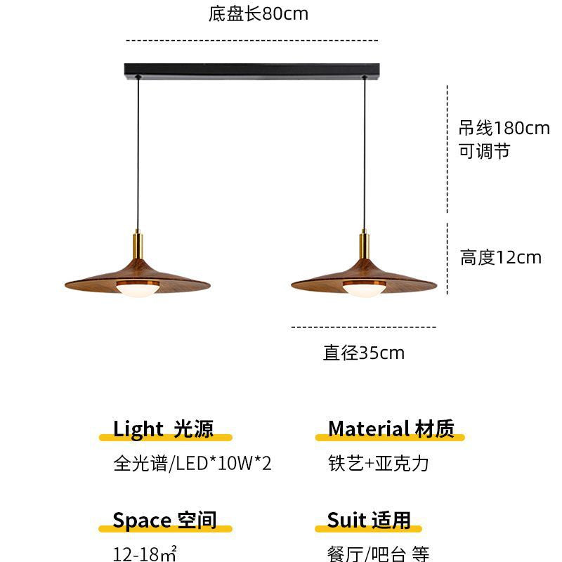 Lustre medieval 3 lâmpadas retrô wabi-sabi com iluminação ambiente quente