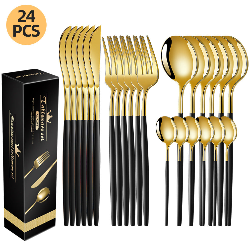 Embalagem premium jogo de talheres inox