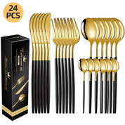 Embalagem premium jogo de talheres inox