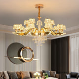 Lustre Cristal Pós-Moderno Luxo Acessível para Sala