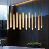 Pendente Cilíndrico Dourado Mini - Iluminação Direcionável