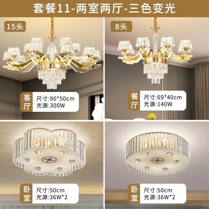 Lustre de Cristal transparente design contemporâneo elegante