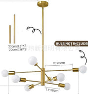 Lustre Molecular Industrial Retrô 110V - Estilo Americano