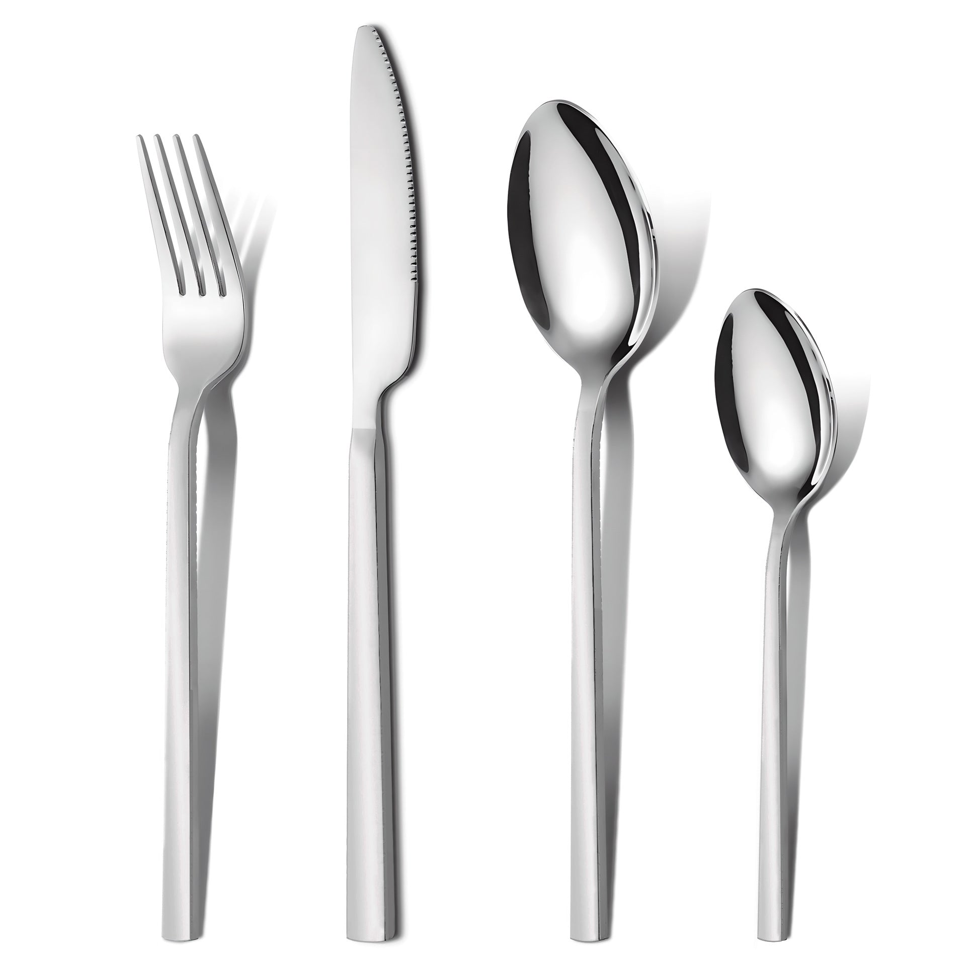 Colher de sopa aço inox polido jogo talheres infantil adulto