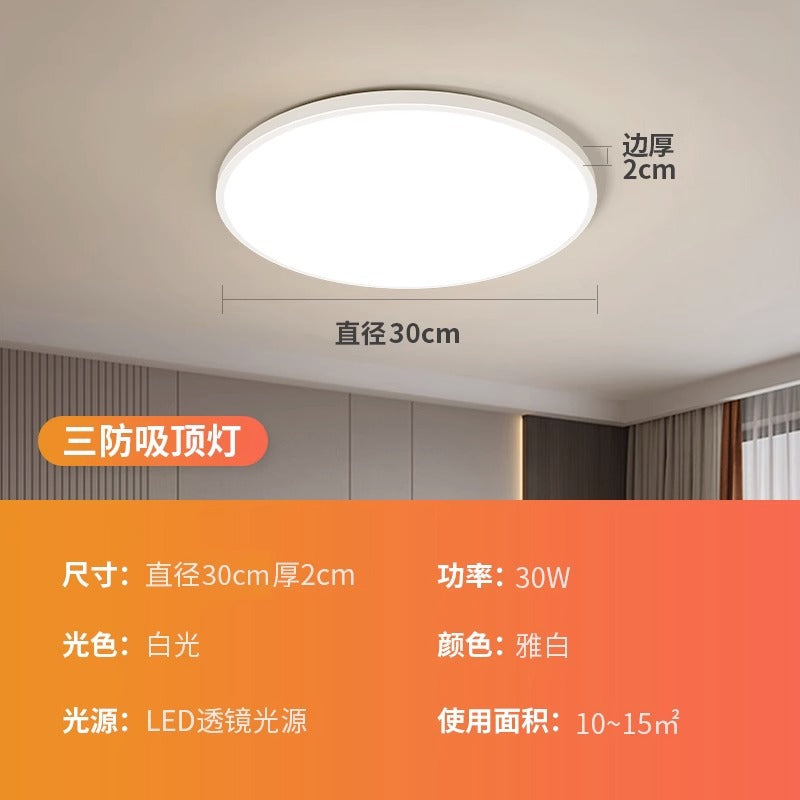 Luminária LED redonda proteção olhos especificações técnicas