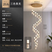 Lustre para escada - decoração de interiores moderno minimalista