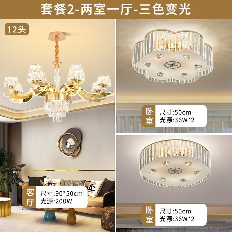 Lustre Cristal Luxo Acessível ambiente decorado moderno