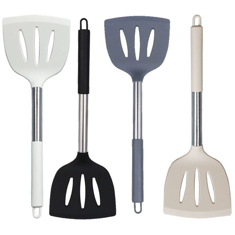 Kit completo utensílios silicone cozinha em cores variadas