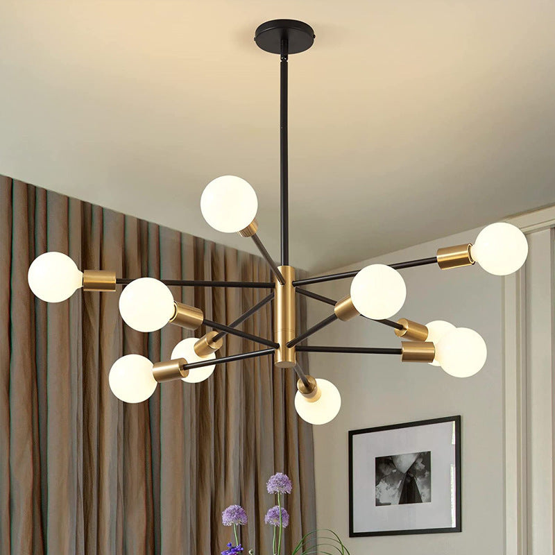 Lustre Molecular Industrial Retrô 110V - Estilo Americano