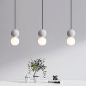 Luminária pendente infantil estilo nórdico cimento com LED integrado