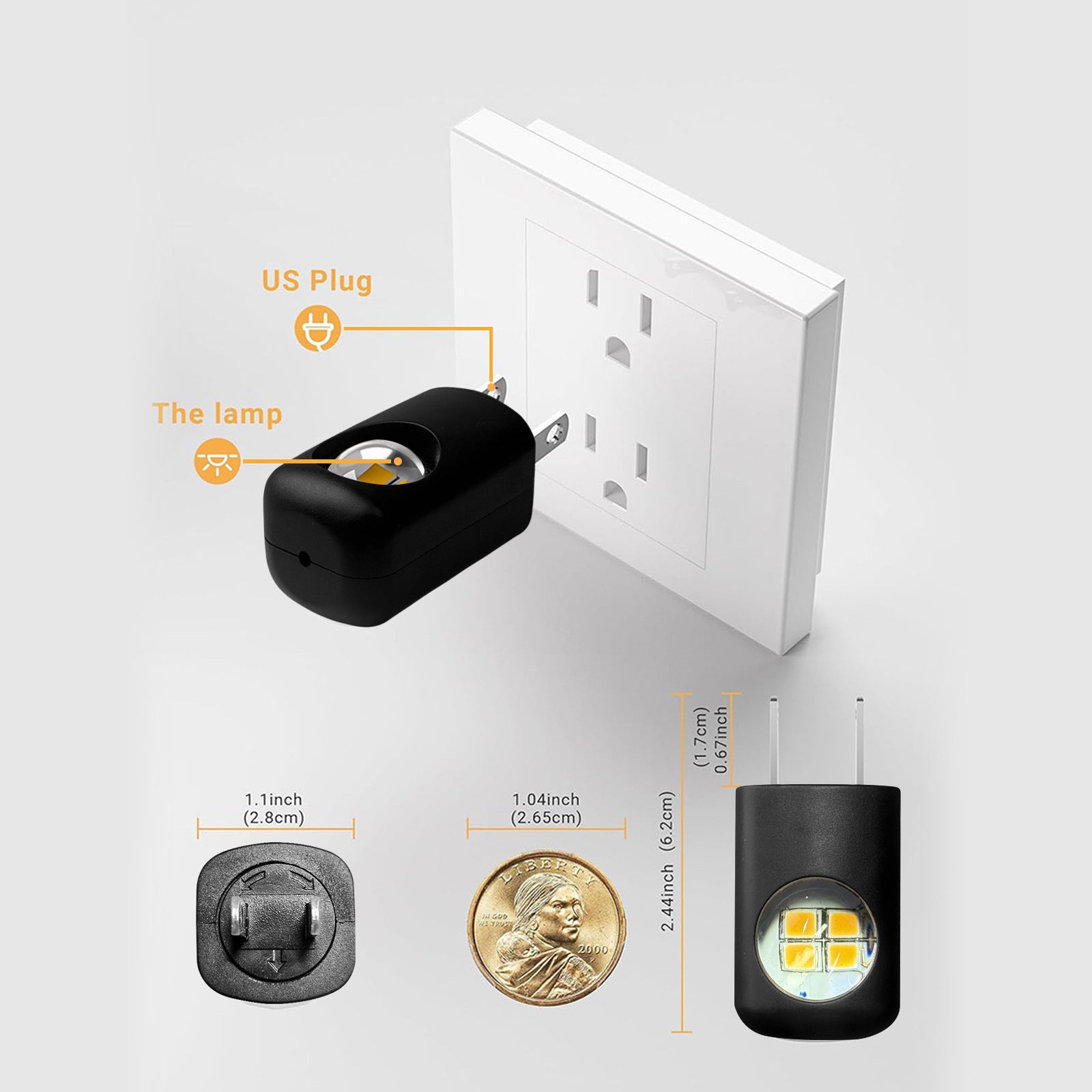 Materiais sustentáveis luminária LED inteligente eco-friendly
