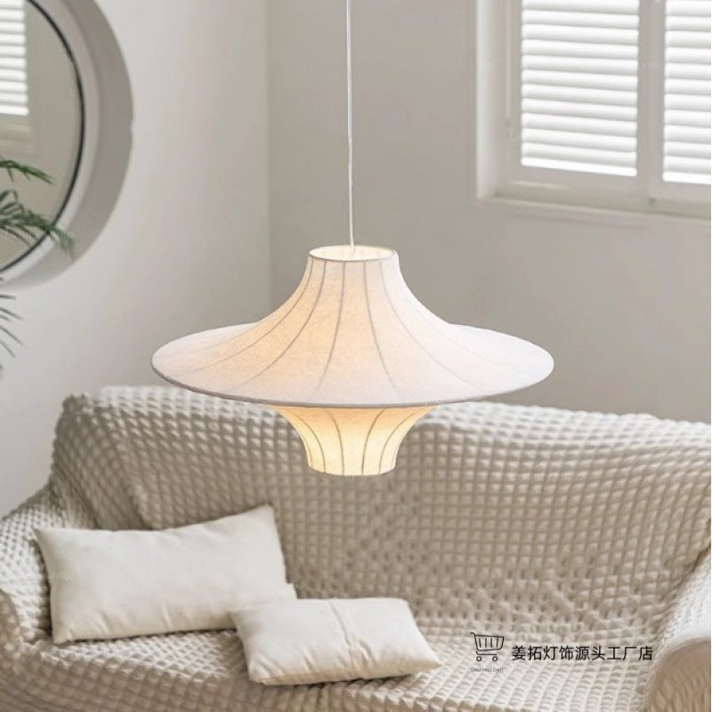 Pendente Wabi-Sabi Disco Seda design minimalista com acabamento natural