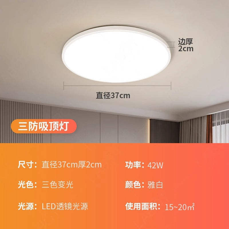 Luminária de teto LED redonda branca proteção visual LED