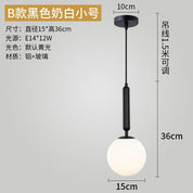 Pendente design escandinavo esfera vidro branco minimalista iluminado
