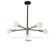 Lustre Molecular Industrial Retrô 110V - Estilo Americano