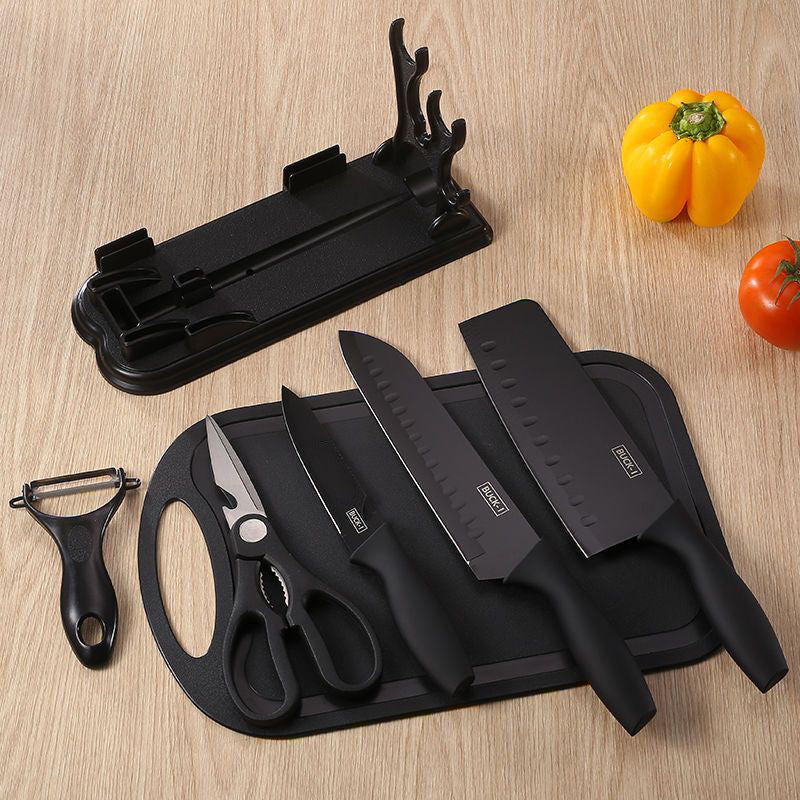 Kit completo de facas inox com tábua para usar todos os dias