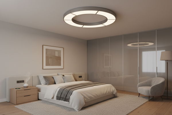Minimalismo que ilumina com elegância.

Um plafon bem escolhido transforma o quarto em refúgio. D...